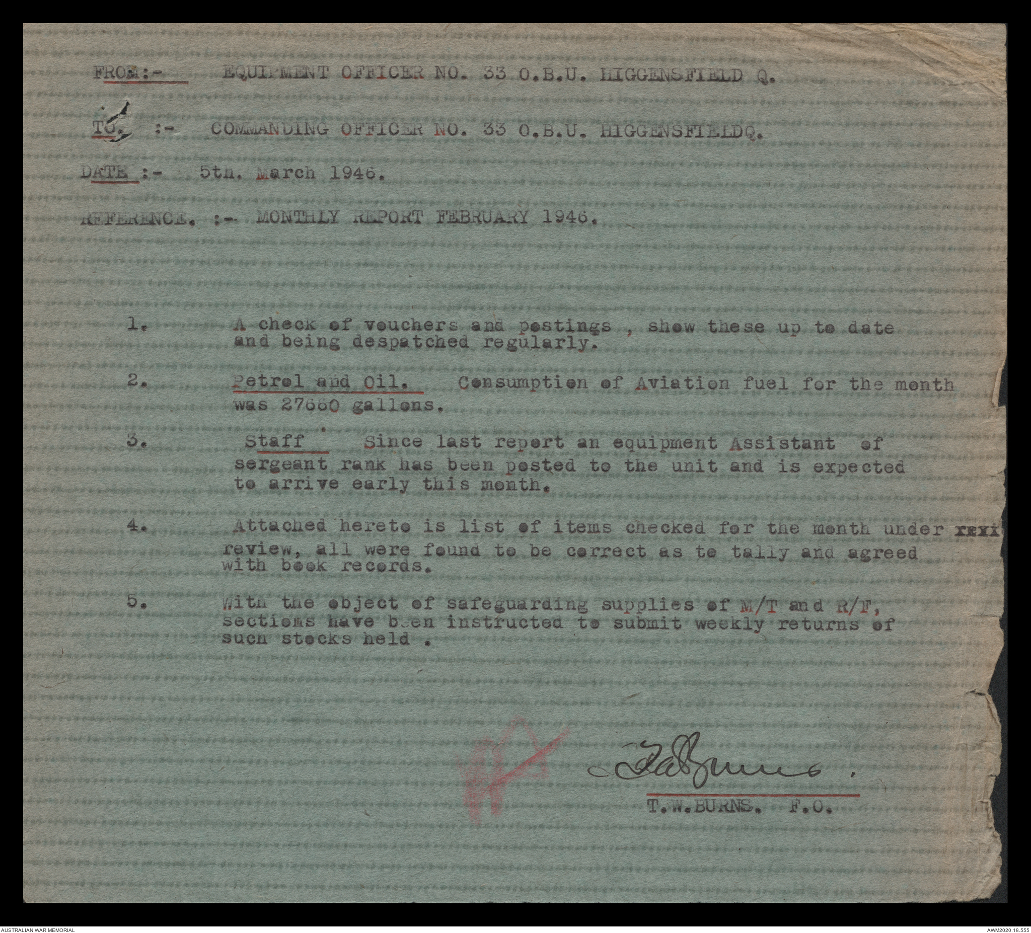 AWM64 16/8 - [RAAF formation and unit records] No.s 33, 37 and 38 ...