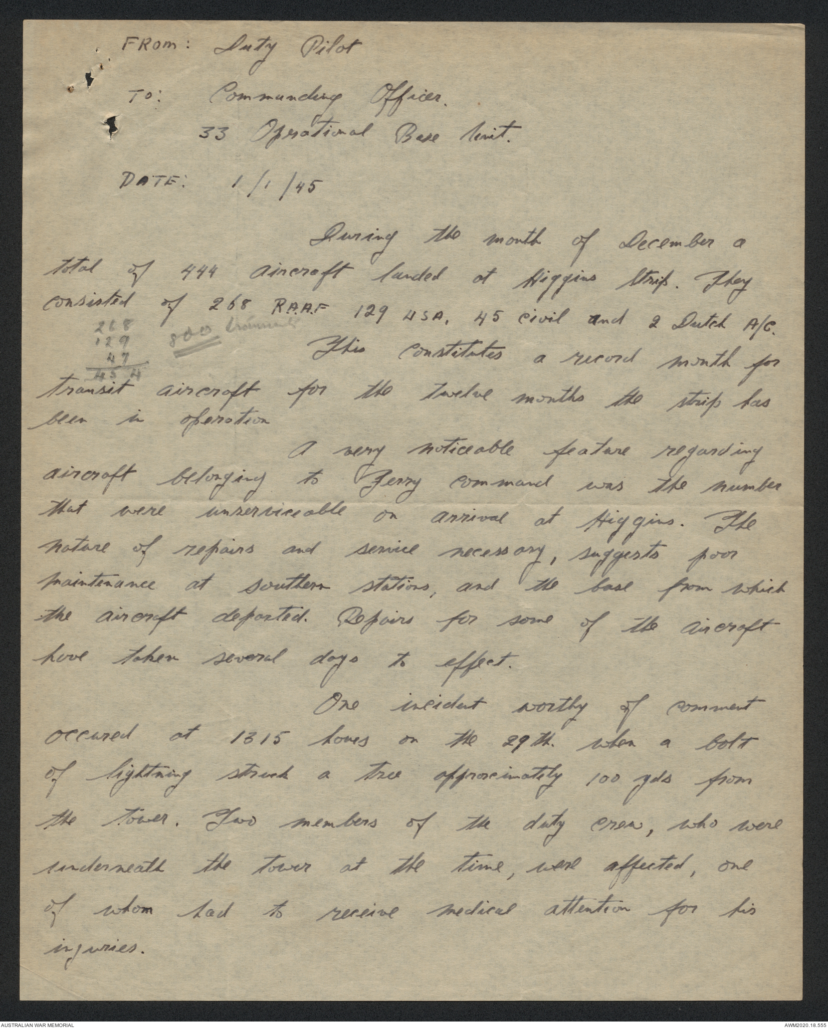 AWM64 16/8 - [RAAF formation and unit records] No.s 33, 37 and 38 ...