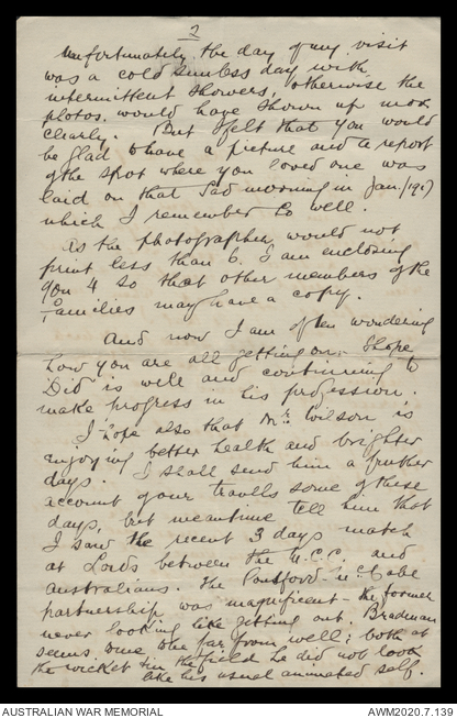 Folder 1 of 2 - Letters and Papers to the service of James William ...