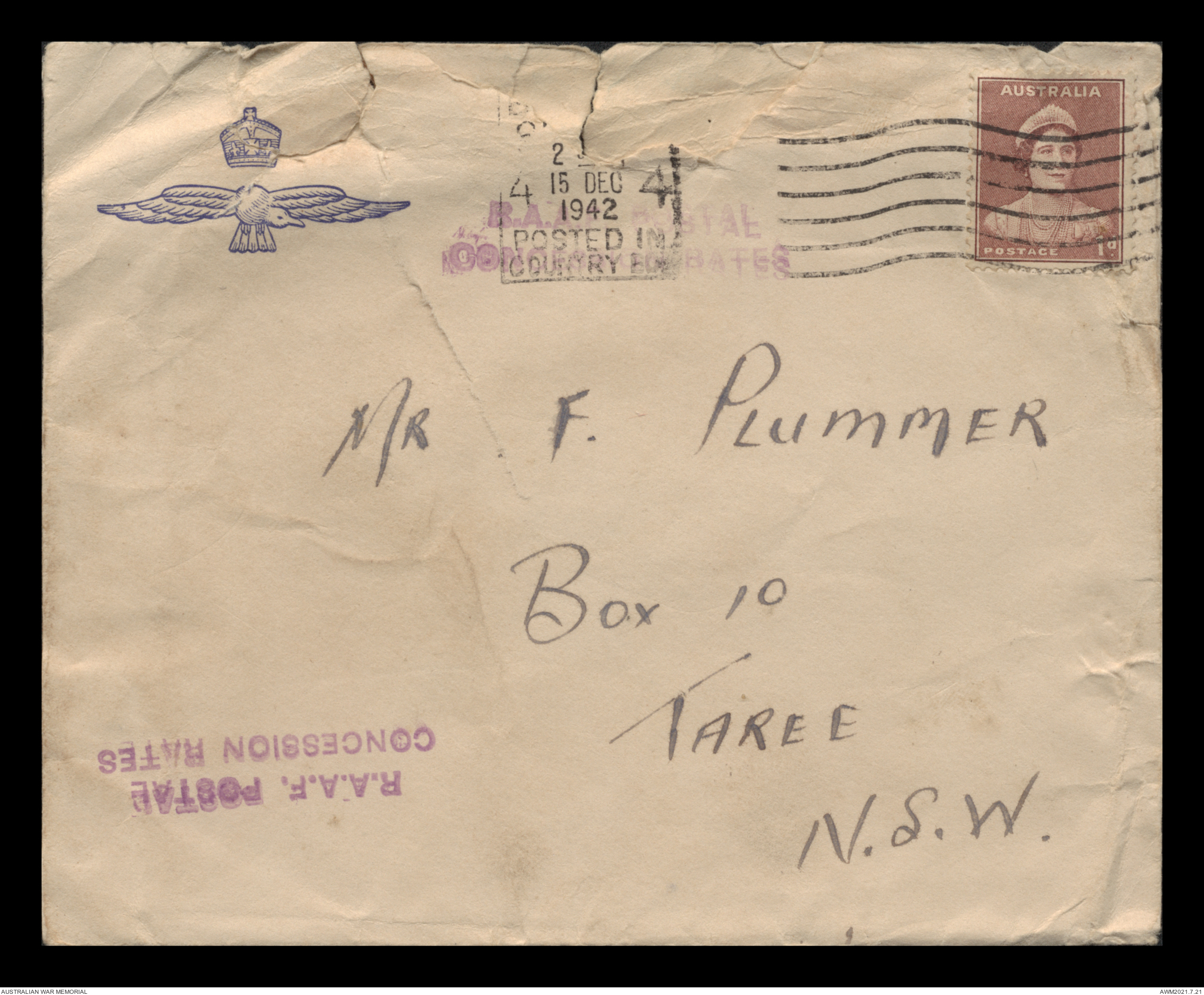 Plummer, Doris Ellen (Aircraftwoman, b.1909 - d.1984) | Australian War ...
