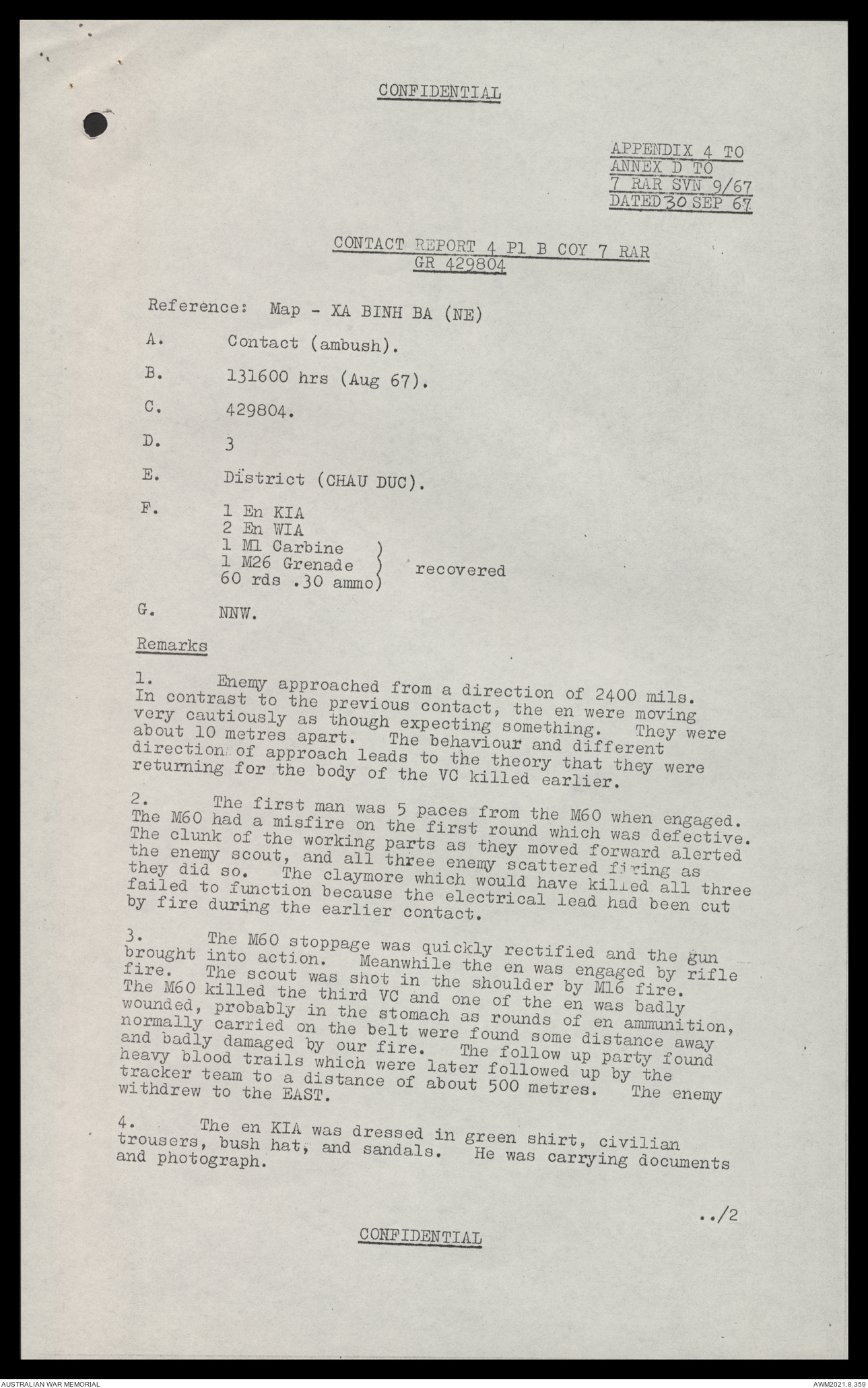 AWM117 52 - [Headquarters 1st Division (HQ 1 Div) - unregistered item ...