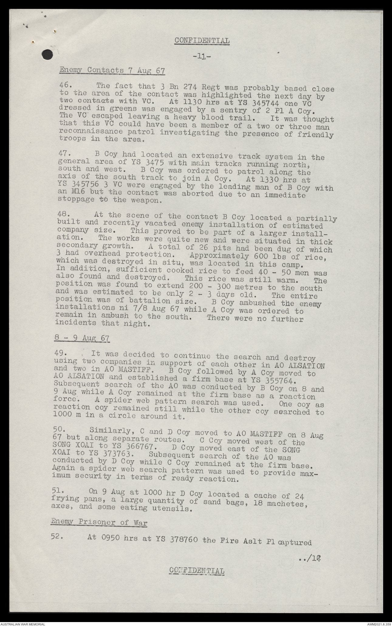 AWM117 52 - [Headquarters 1st Division (HQ 1 Div) - unregistered item ...