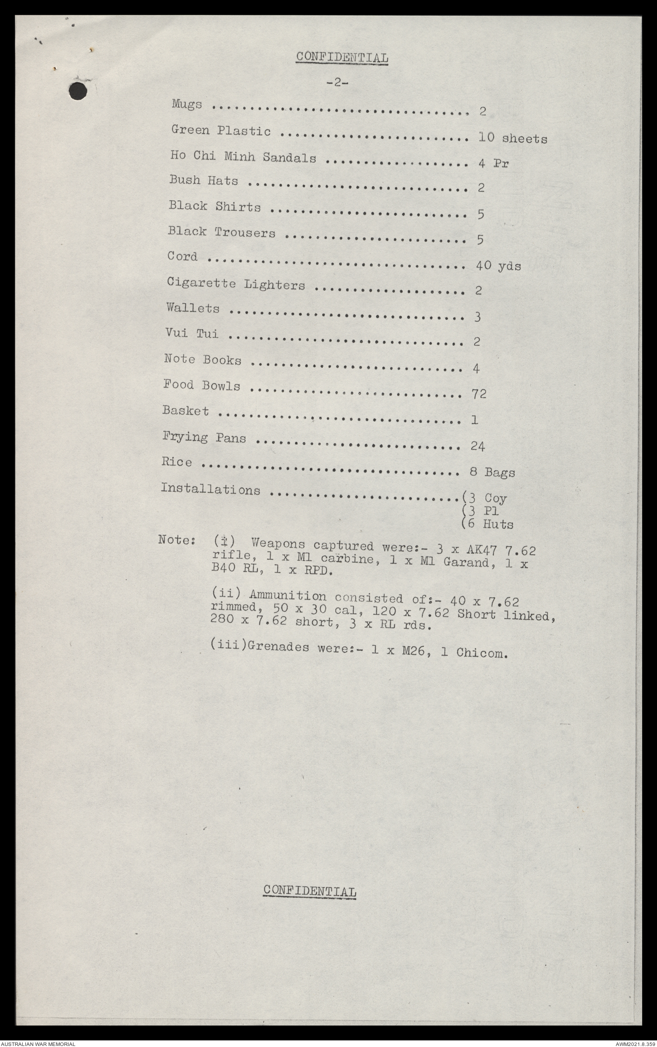 AWM117 52 - [Headquarters 1st Division (HQ 1 Div) - unregistered item ...