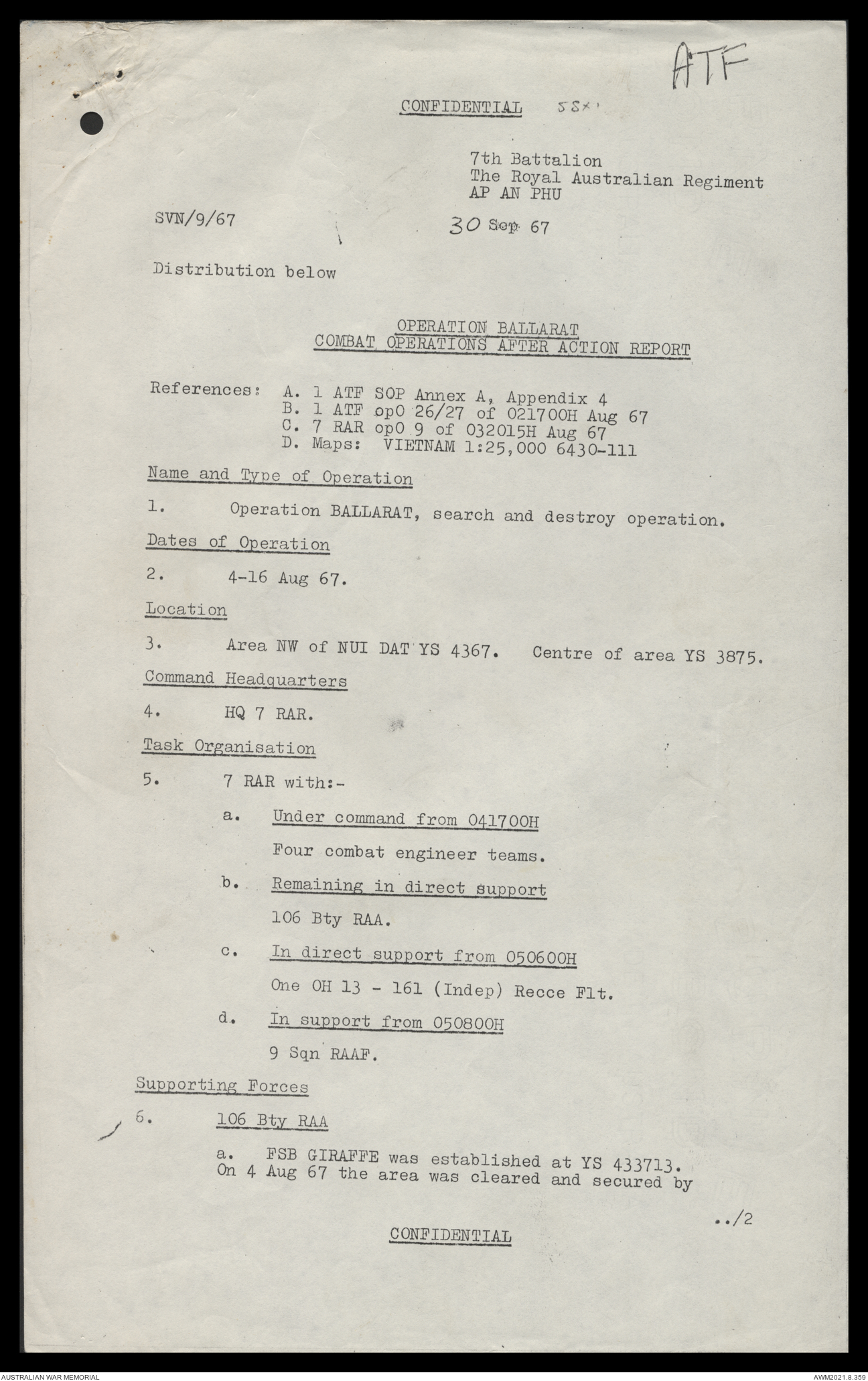 AWM117 52 - [Headquarters 1st Division (HQ 1 Div) - unregistered item ...