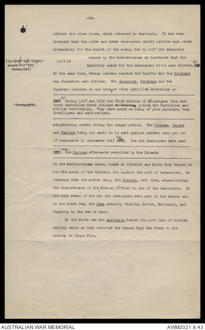 AWM44 16/9 - [Official history of the Australian Army Medical Services ...