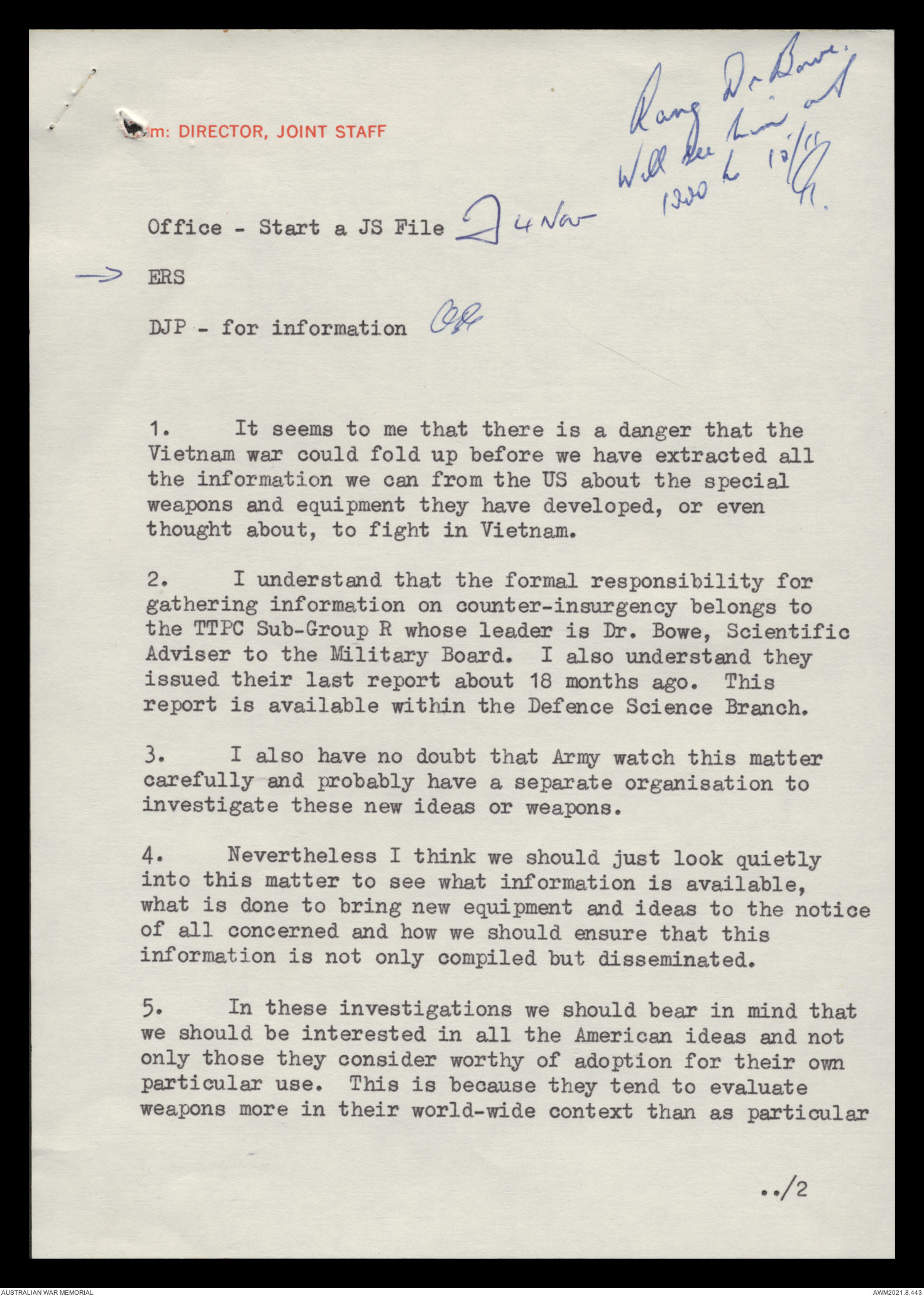AWM122 68/6004 - [Department of Defence, Joint Planning Committee ...