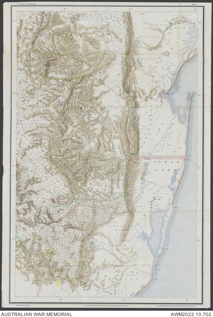 Jeppe's Map for the Transvaal | Australian War Memorial