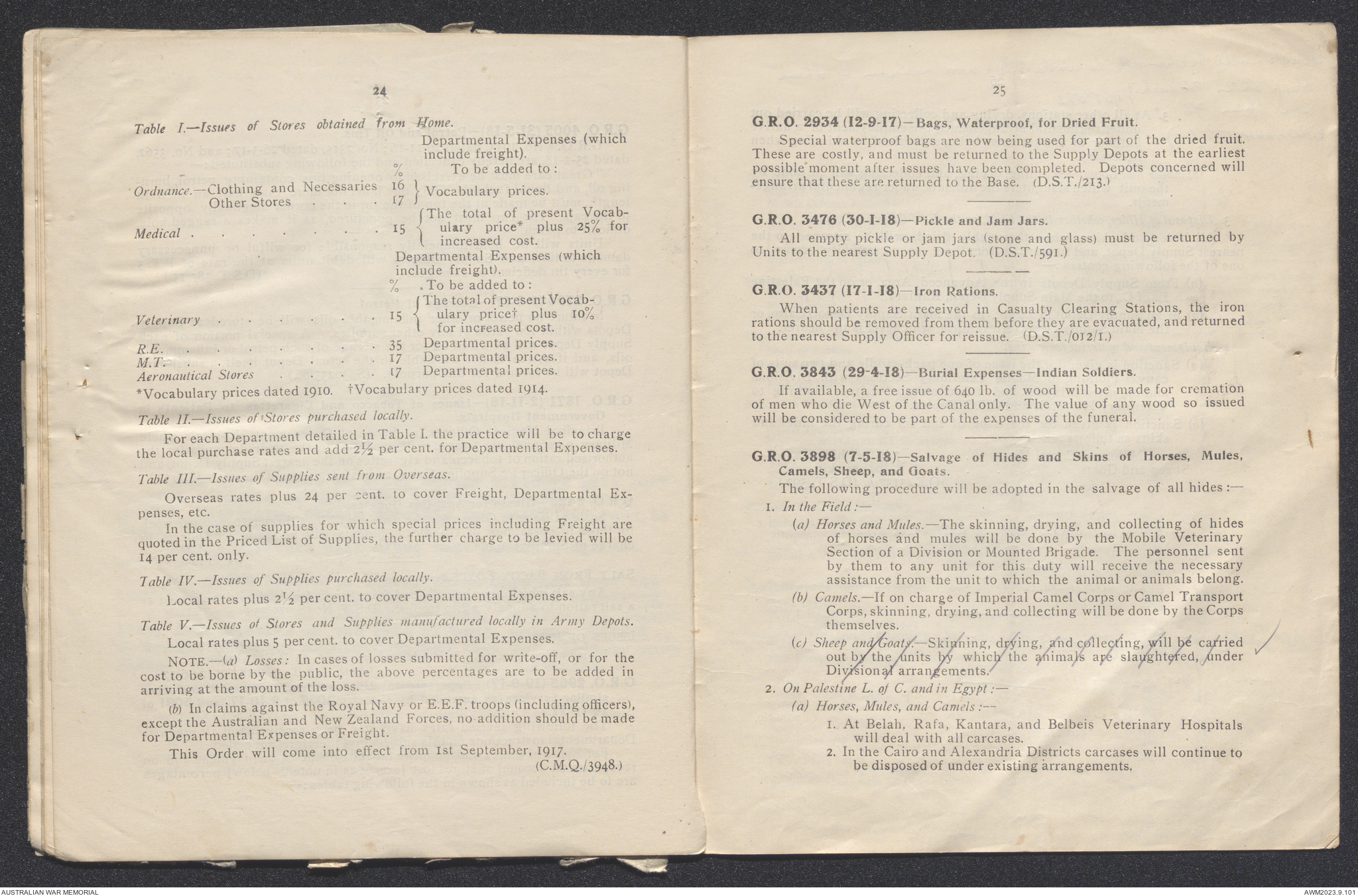 Ration pamphlet : scales of rations, forage, fuel and light as ...