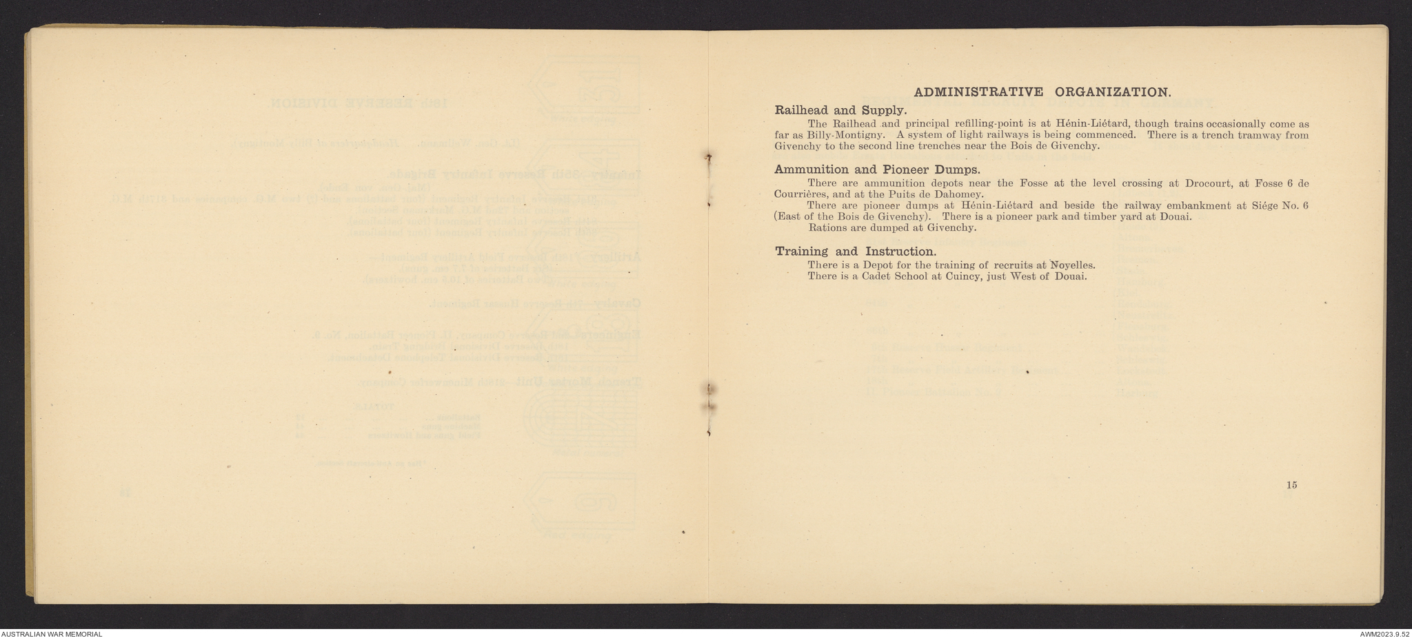 Notes on German army corps / General Staff, General Headquarters. IX ...