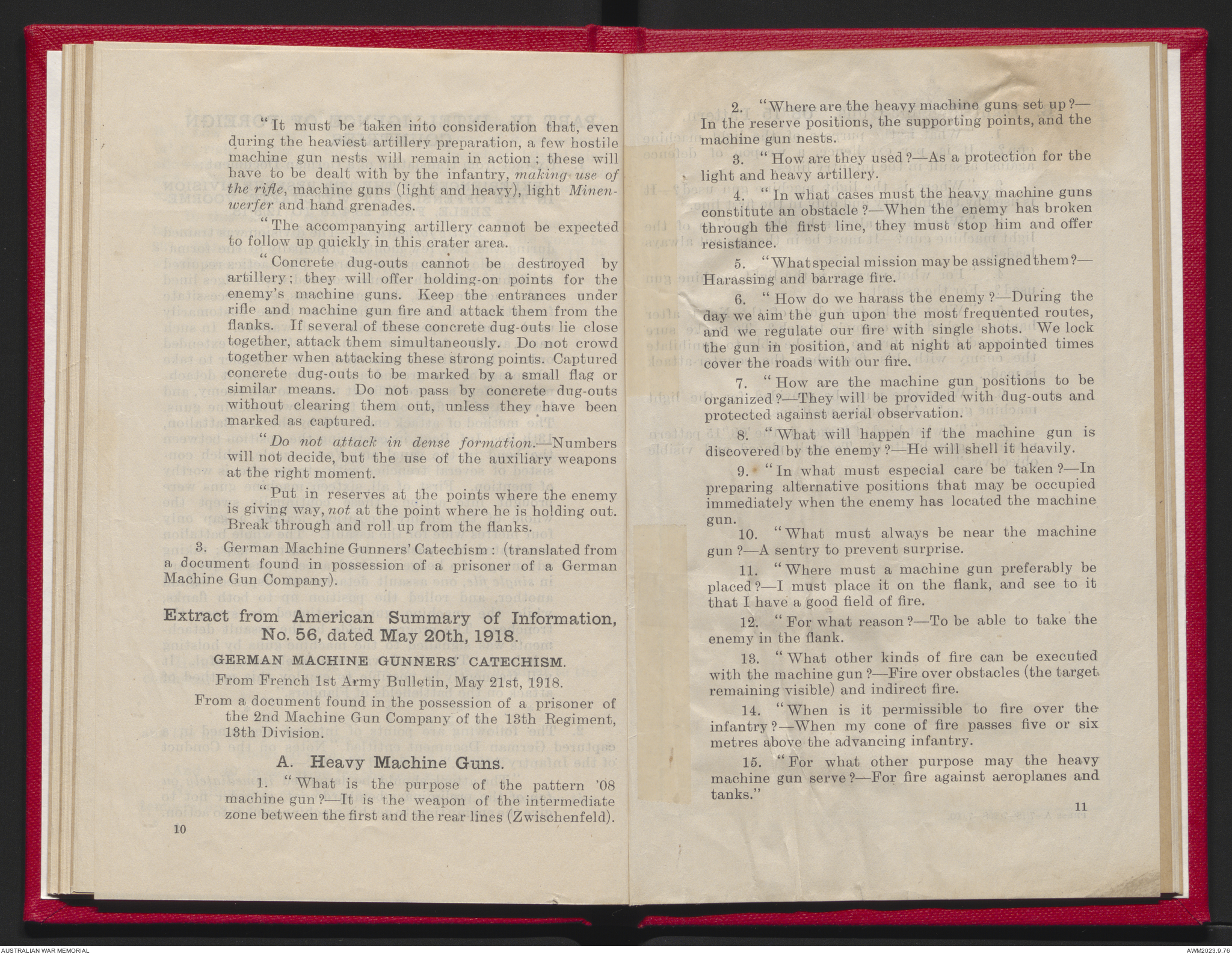 Machine gun notes / issued by the General Staff. Variant title ...