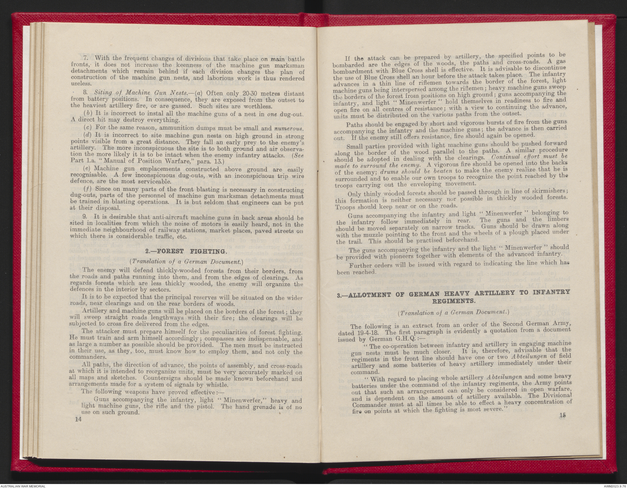 Machine gun notes / issued by the General Staff. Variant title ...