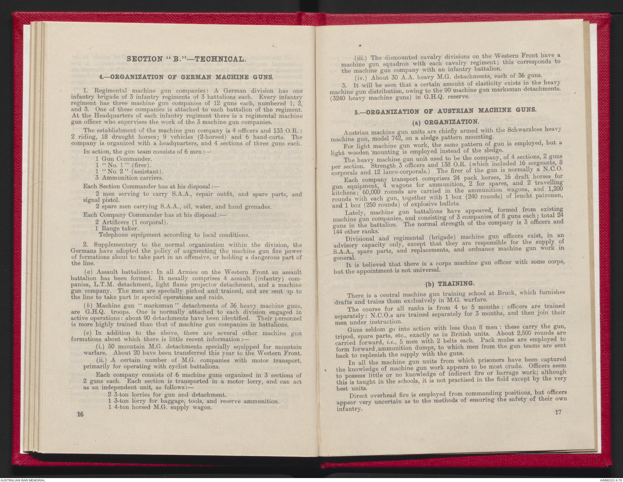 Machine gun notes / issued by the General Staff. Variant title ...