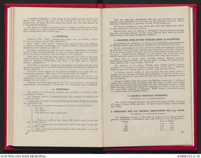 Machine gun notes / issued by the General Staff. Variant title ...