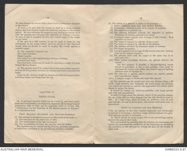Assault training / issued by the General Staff. | Australian War Memorial