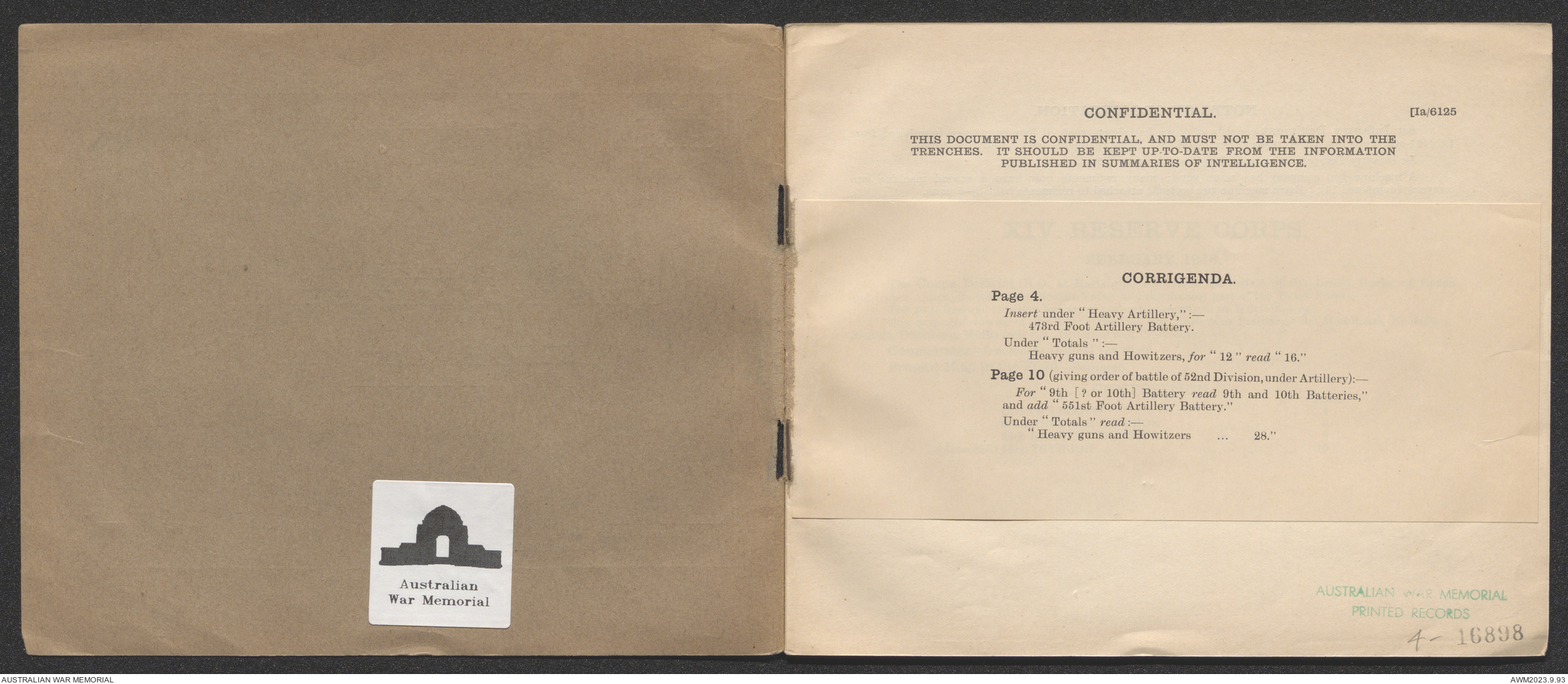 Notes on German army corps / General Staff, General Headquarters ...
