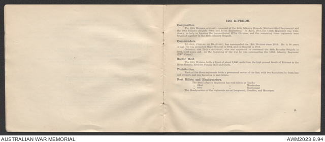 Notes on German army corps / General Staff, General Headquarters ...