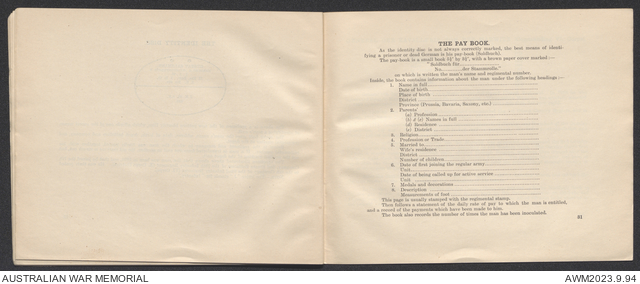 Notes on German army corps / General Staff, General Headquarters ...