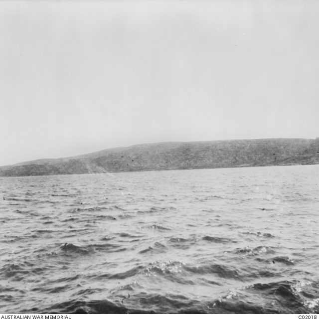 The Gallipoli Peninsula seen from the sea. | Australian War Memorial