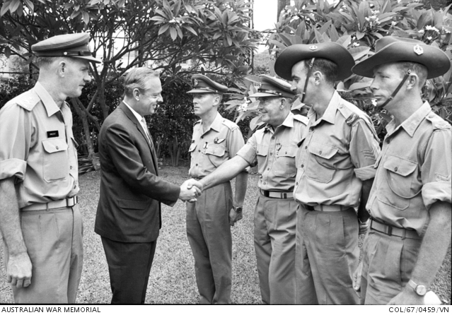 Four of Australia's award winners are congratulated by the Australian ...