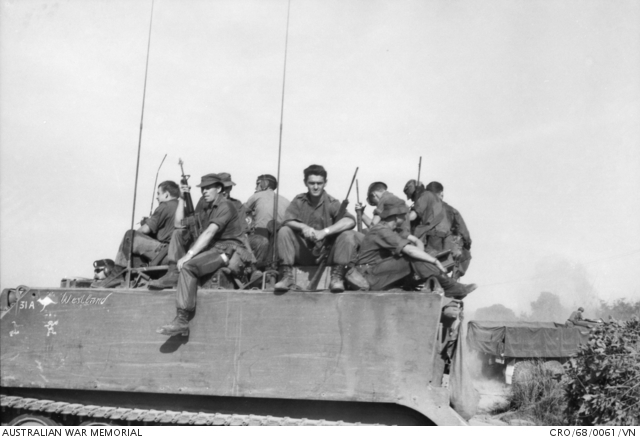 Nui Dat, South Vietnam. 1968-01. Australian troops from the 1st ...