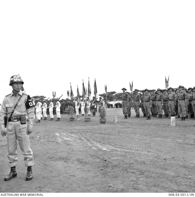 A ceremonial parade by the South Vietnamese Government to welcome ...