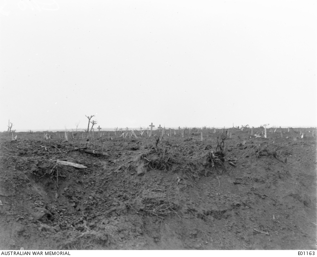 The Cemetery near the cutting on the Ypres Roulers railway on ...