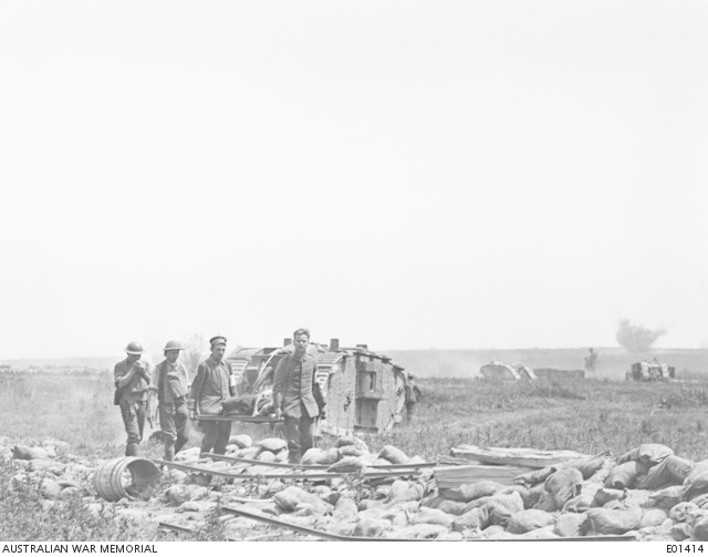 German prisoners at Messines, on the afternoon of 7 June 1917, carrying ...