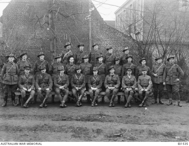 Group portrait of officers and NCOs of the 11th Field Ambulance at ...