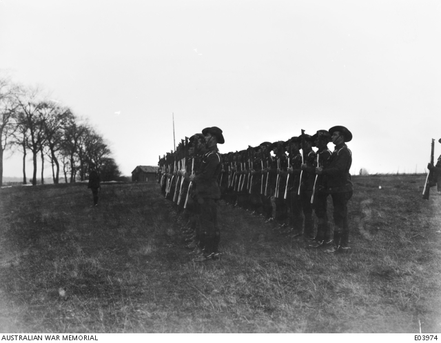 A side view of a two line Guard of Honour, selected from the 1st ...