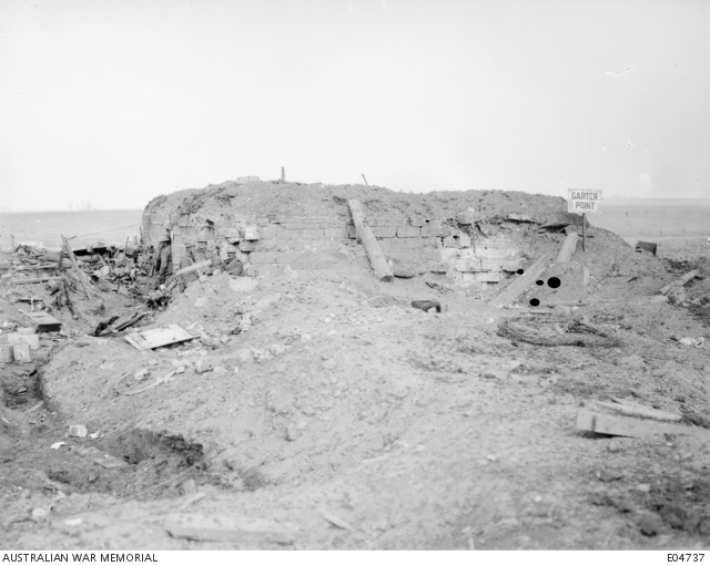 Garter Point, Belgium. 28 September 1917. View of Garter Point, near