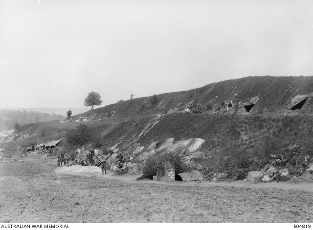 Near Marett Wood, France. 9 May 1918. The Headquarters of the 35th ...
