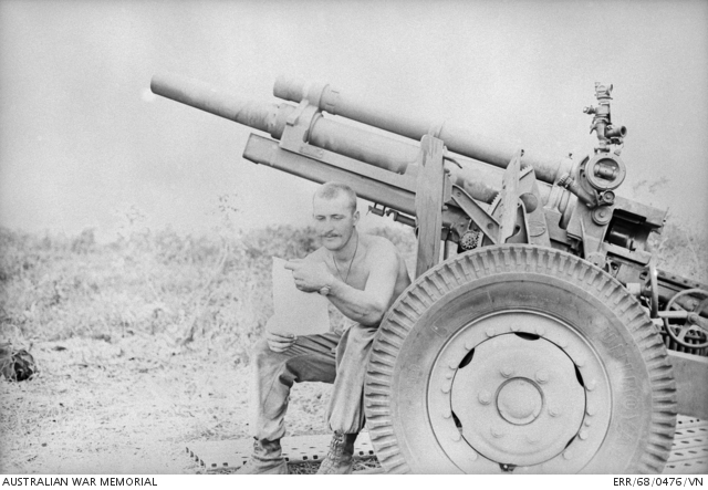 Bien Hoa Province, South Vietnam. 1968-05. Gunner Greg Ayson, 21, of ...