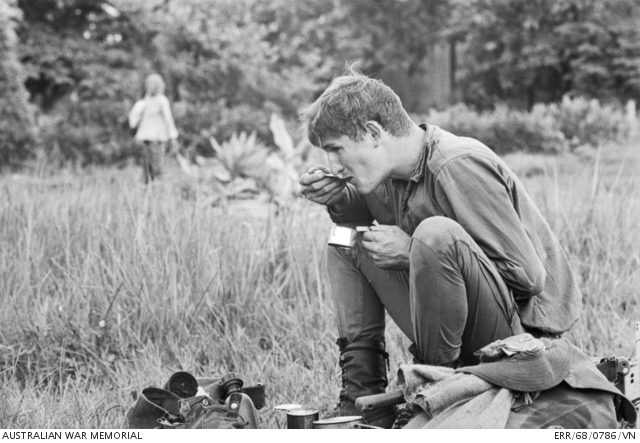 Long Dien, South Vietnam. 1968-08. Private Colin Roderick of Sunnybank ...