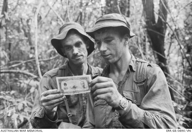 South Vietnam. 1968-09. Corporal Ken Knowles of Elizabeth, SA (right ...