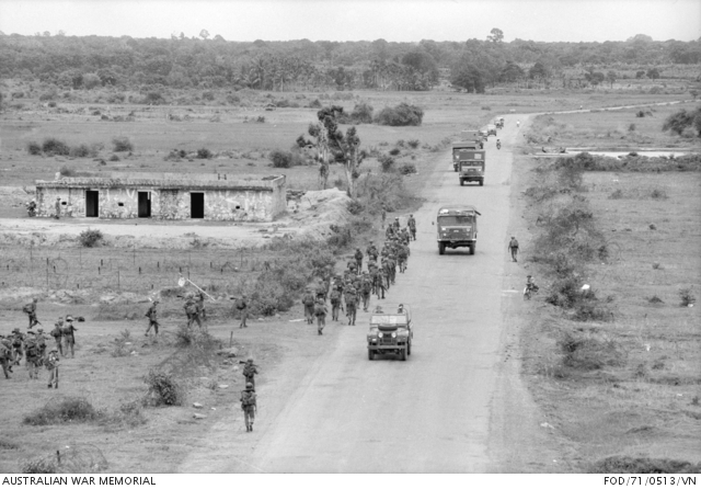 South Vietnam. October 1971. Five years of tenancy by Australian troops ...