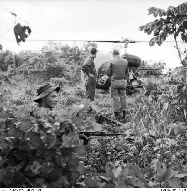 Vietnam. 1966. A soldier of the 5th Battalion, The Royal Australian ...