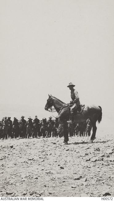 Lt General Chauvel addressing the 1st Brigade on parade. | Australian ...