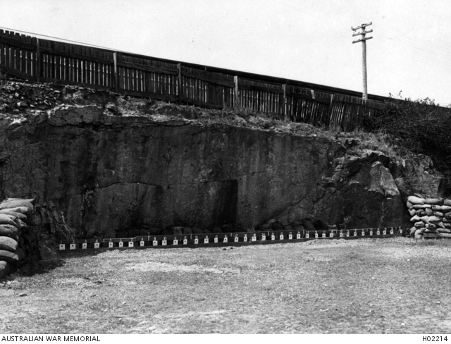 BRISBANE, QUEENSLAND. C. 1915. THE RIFLE RANGE AT THE BRISBANE ...