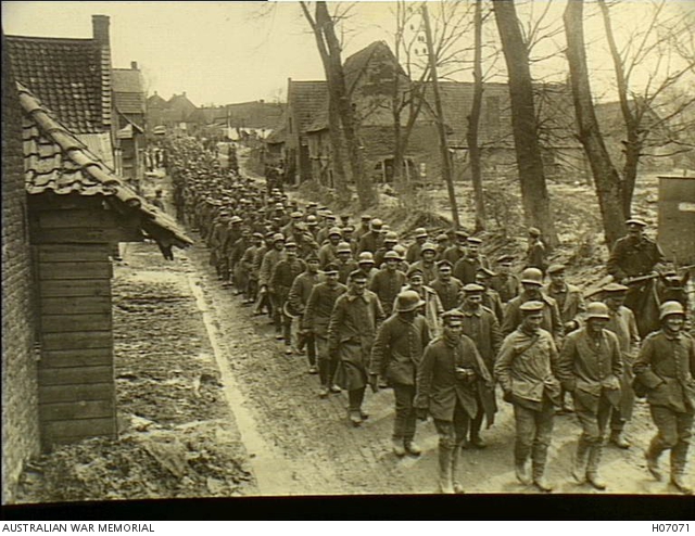 France. c. 1917. German Army soldiers captured by the Canadian Army ...