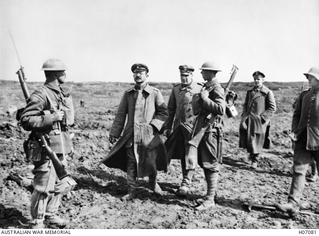 Vimy Ridge, France. c. 1917. Some of the German Army officers captured ...