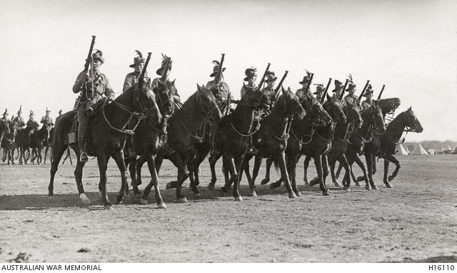 Liverpool, New South Wales. c. 1915. The 12th Australian Light Horse ...