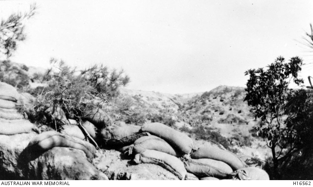 Gallipoli Peninsula, Turkey. 1915. The view at Ryrie's Ridge from the ...