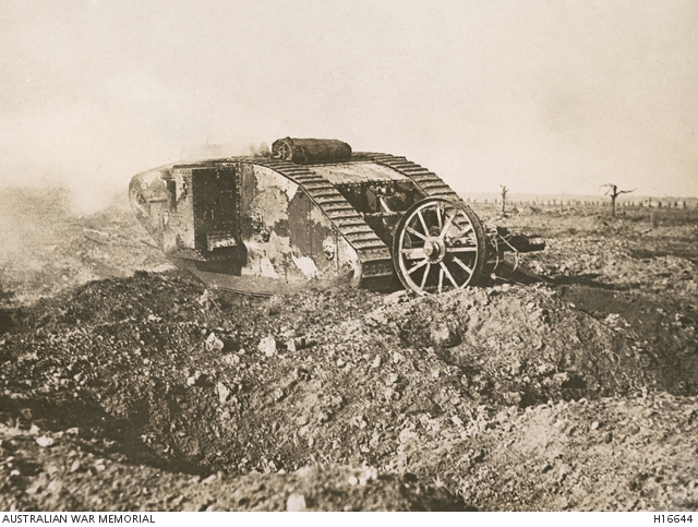 Somme France September 1916 One Of The First Tanks To Be Used In 
