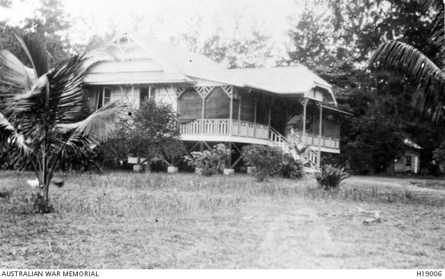 Rabaul, New Britain. The Officers' Mess which had previously been the ...