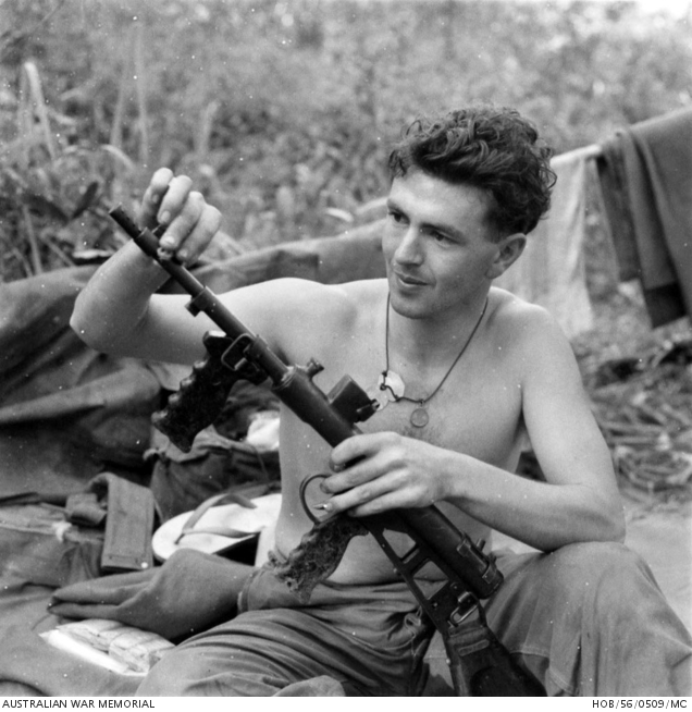4/1762 Private (later Lance Corporal) Mick Beasley, of Unley, SA, D ...