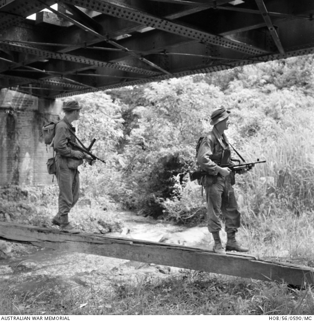 Two unidentified men of B Company, 2nd Battalion, The Royal Australian ...