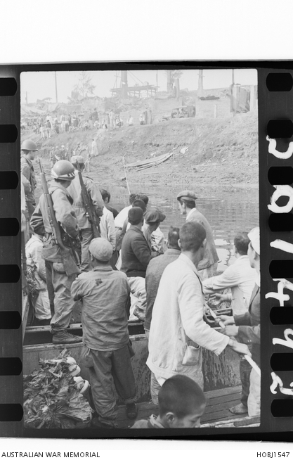 Soldiers of the Republic of Korea (ROK) Army are being transported ...