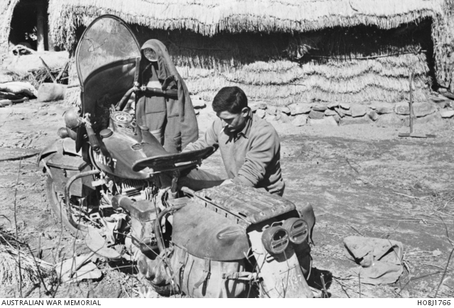 An unidentified despatch rider with the 3rd Battalion, The Royal ...