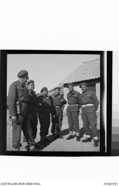 South Korea. c. 1950. Informal portrait of the Officers of the New ...