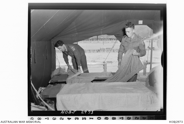 Two unidentified soldiers from the 1st Battalion, The Royal Australian ...